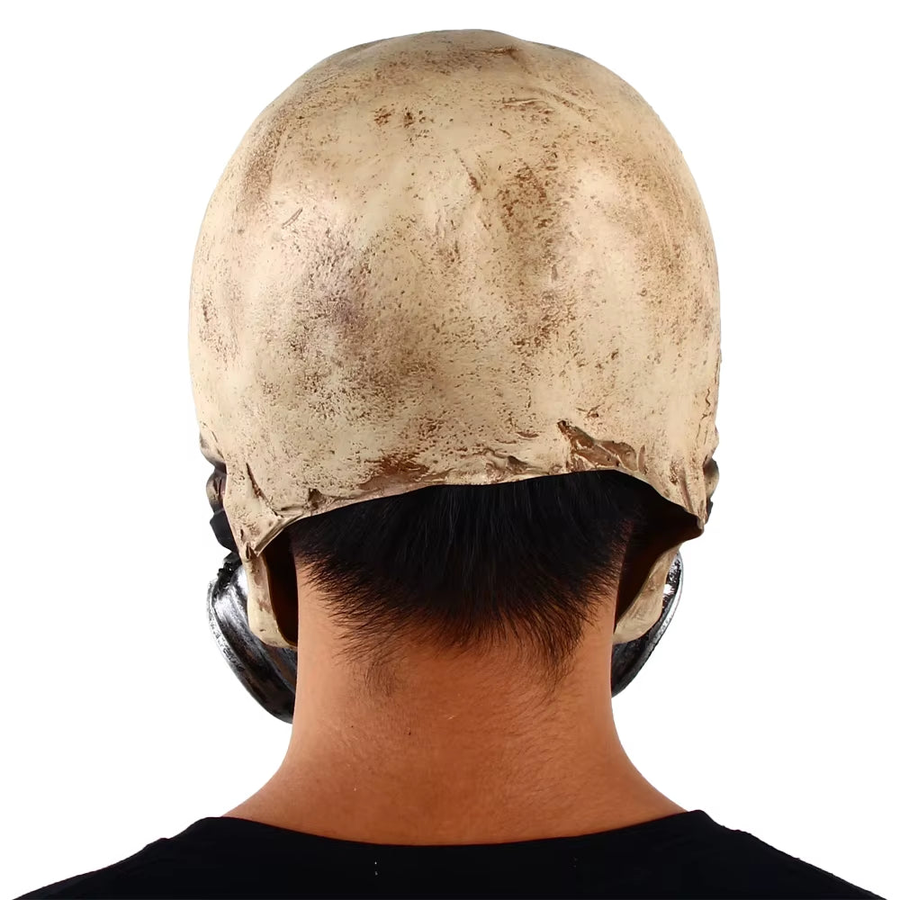 Skull Biohazard Scary Mask Zombie Terror Headgear Halloween Horror Party Cosplay Costume Latex Props