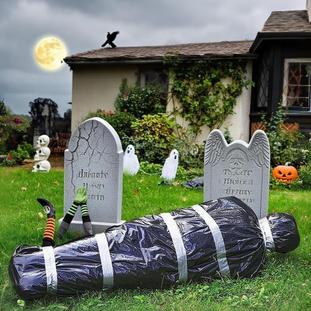 Scary Halloween Decorations Outdoor, Halloween Inflatables Yard Decorations Clea