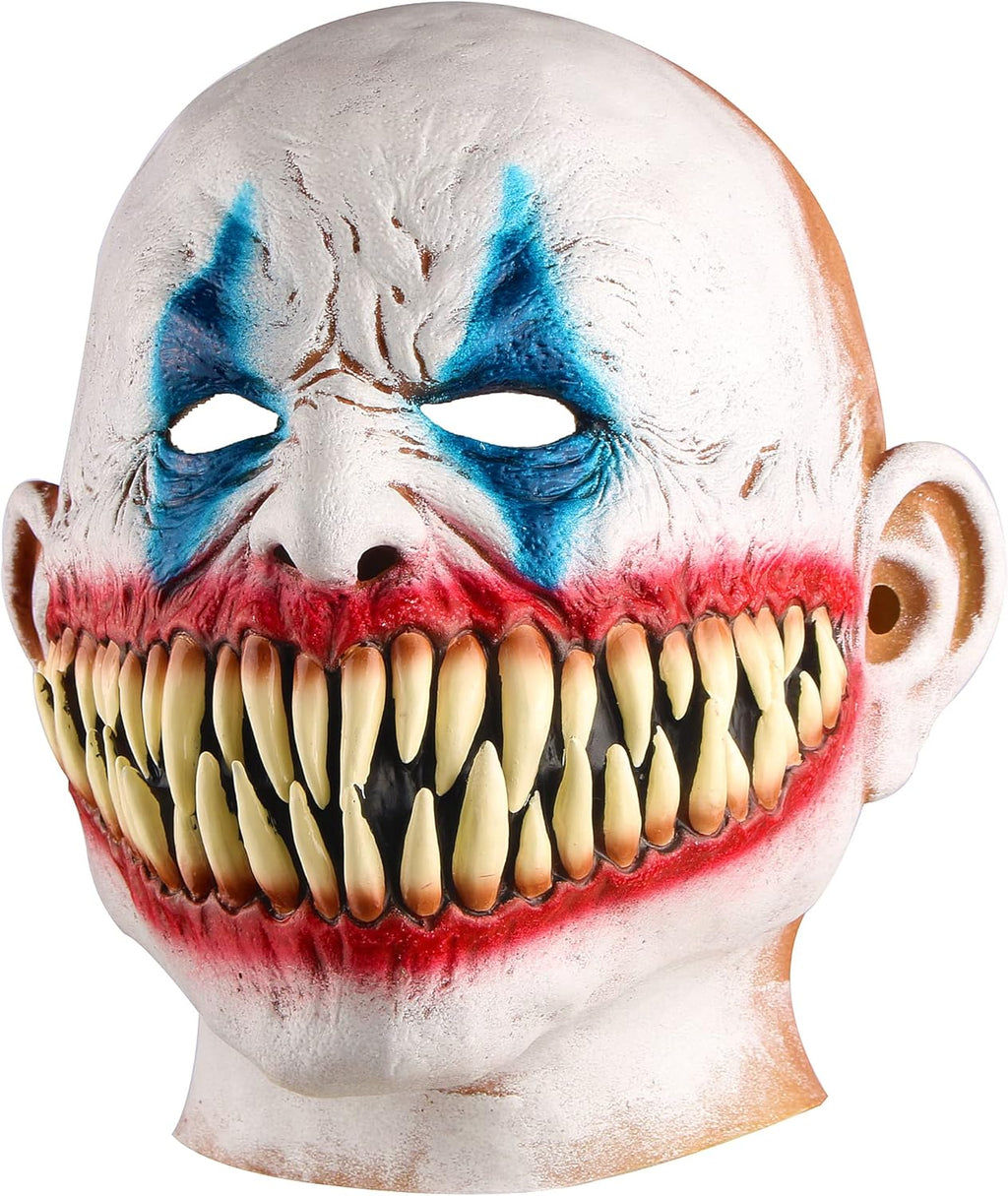 Masquerade Halloween Scary Clown Mask Evil Killer Joker Fang Mask Horror Cosplay