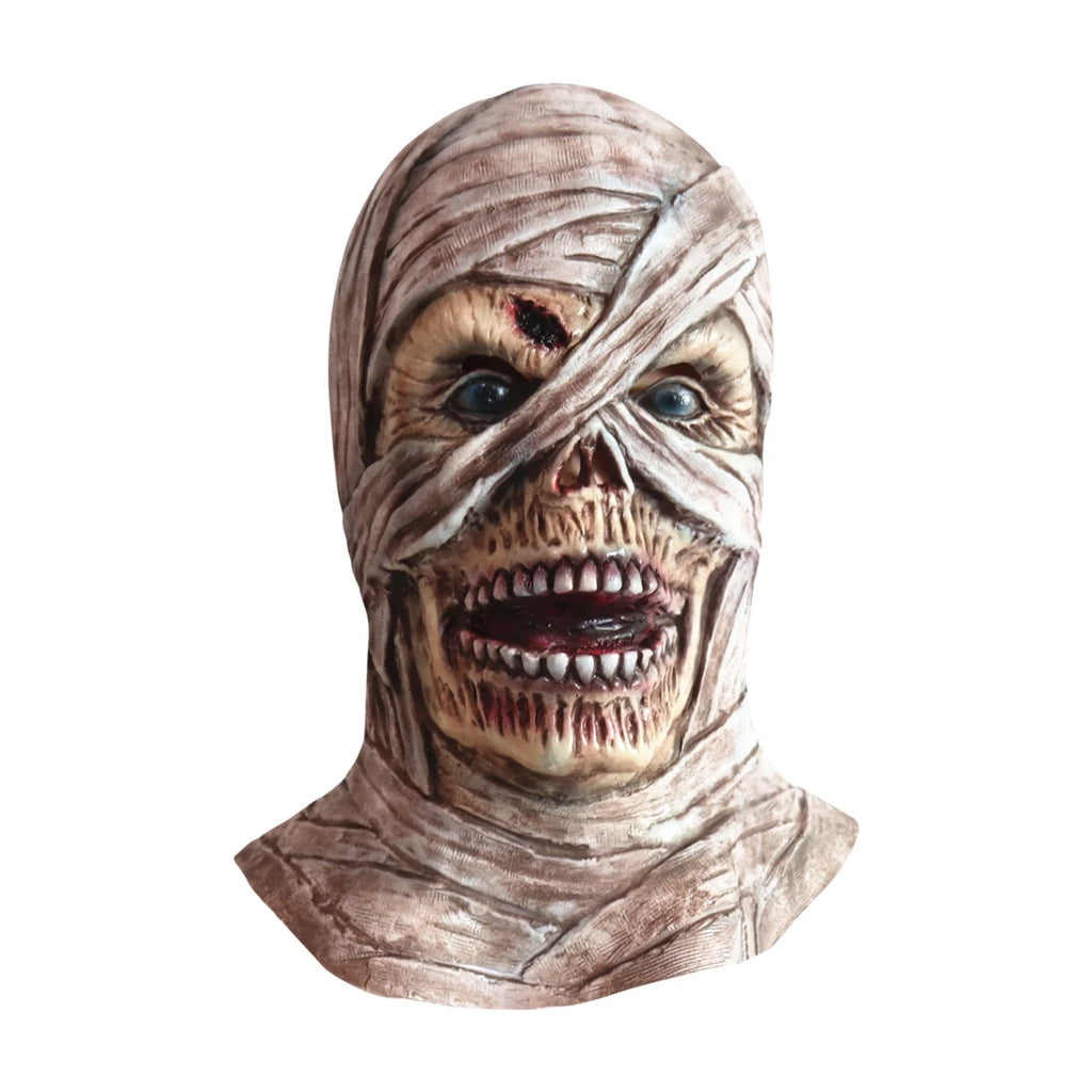 Realistic Mummy Halloween Mask - Terrifying Bandage Face Costume for , Masquerade, Carnival & Steampunk Parties, Breathable & Comfortable Scary Mask for Pranks & Halloween Fun