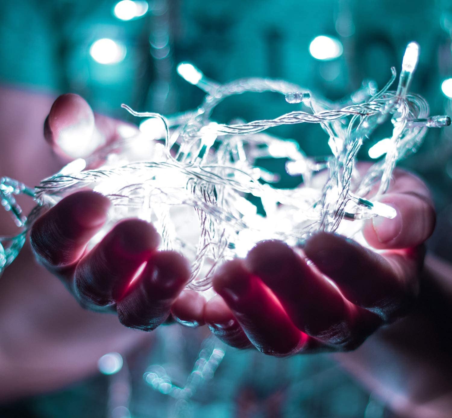 66Ft 200 LED Indoor String Lights, Pulg in String Lights 8 Modes Waterproof Indoor Outdoor Christmas Tree Wedding Party Bedroom Decorations (White)