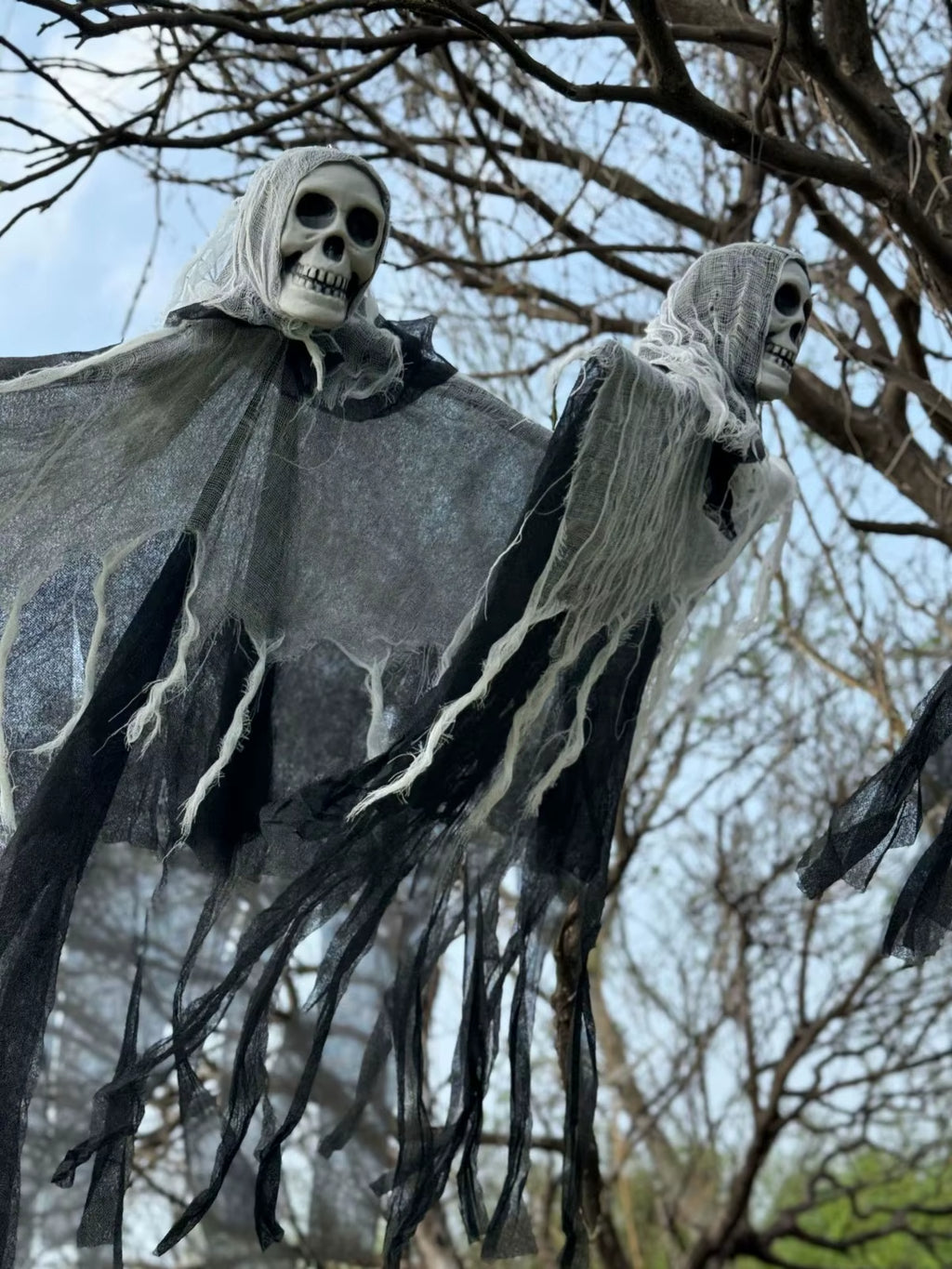 Halloween Creepy Scary Animated Skeleton Ghost Pandent Halloween Party Decoren Scary Skeleton Decor, Preferred Gift for Friends