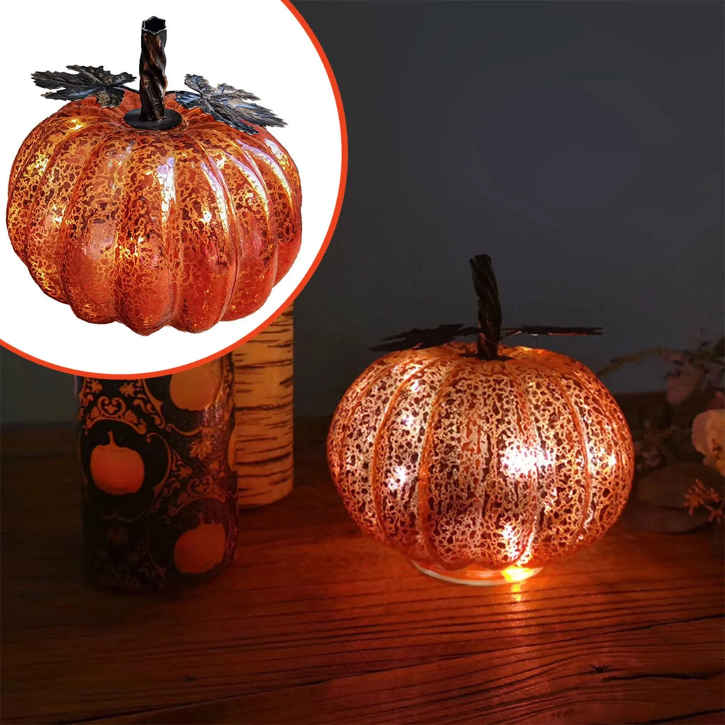 Plastic Jack O Lantern Pumpkins Halloween Light up Pumpkin Outdoor Indoor Battery Operated Lighted Pumpkin with Spooky Face Halloween Pumpkin Decorations Party Favor Gifts