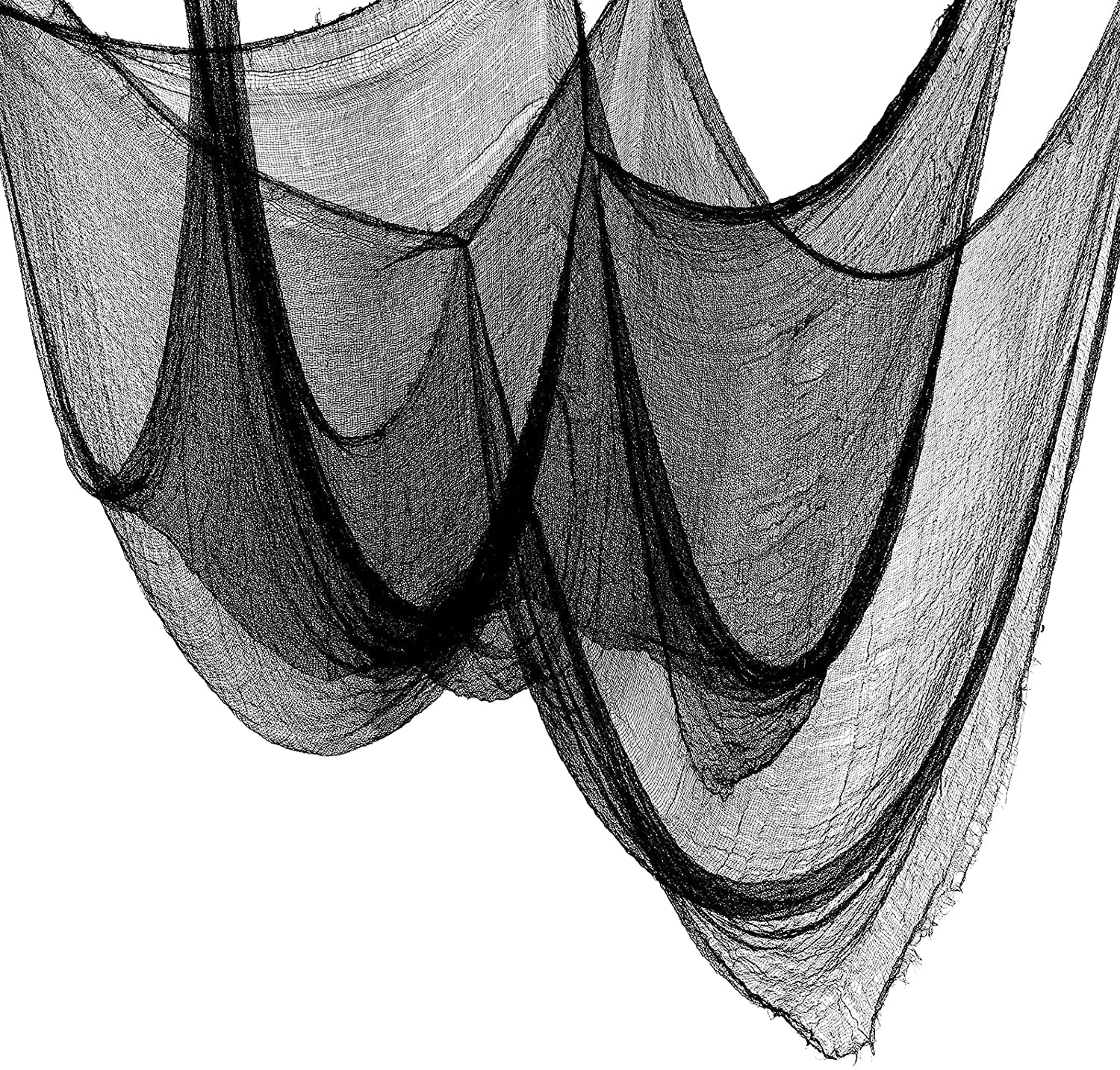 5Pcs Halloween Creepy Cloth Black 30×72Inch - Halloween Decorations Clearance - Creepy Spooky Halloween Decorations Outdoor Indoor