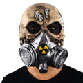 Skull Biohazard Scary Mask Zombie Terror Headgear Halloween Horror Party Cosplay Costume Latex Props
