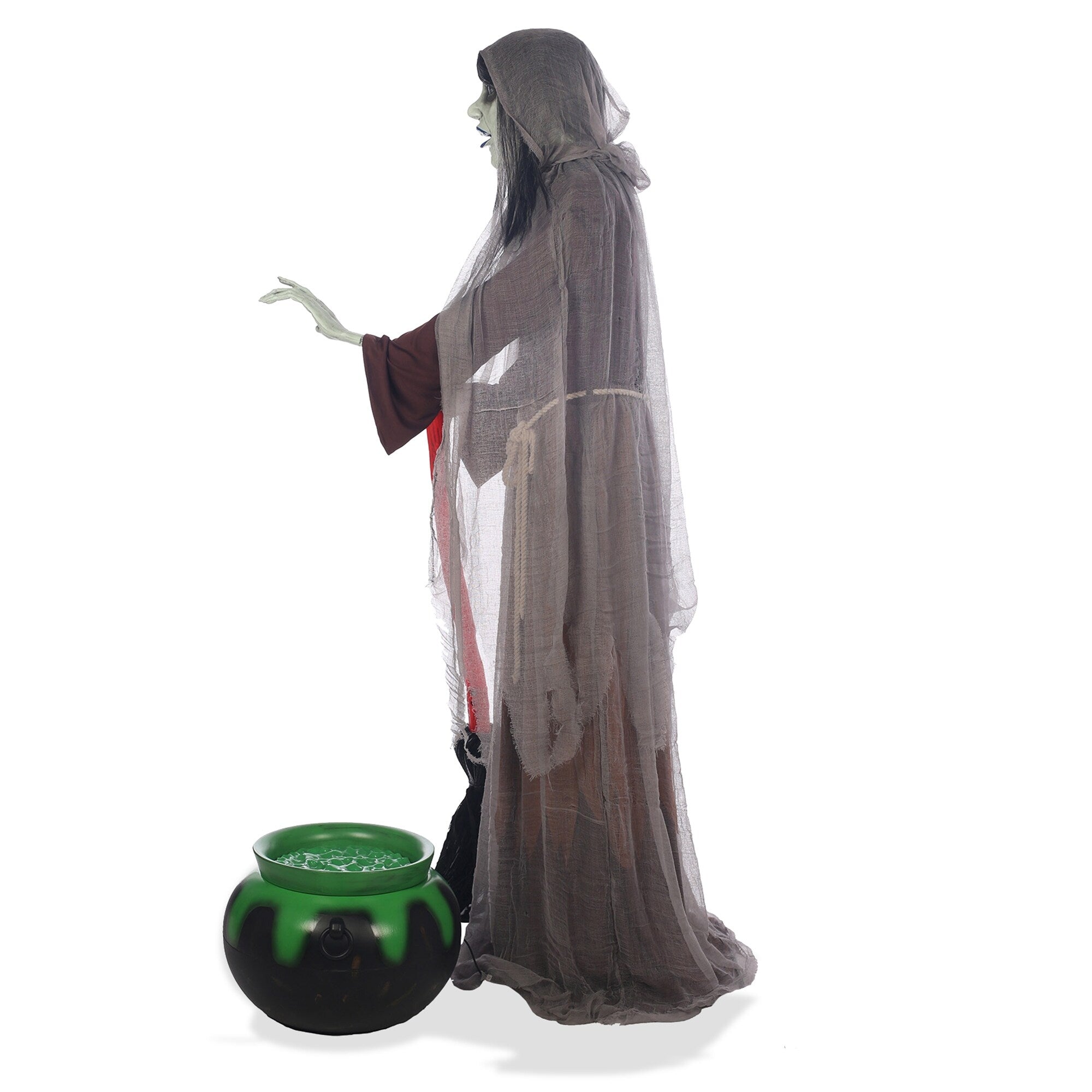 Halloween Animatronic Scary Witch Outdoor Decor Sound and Motion