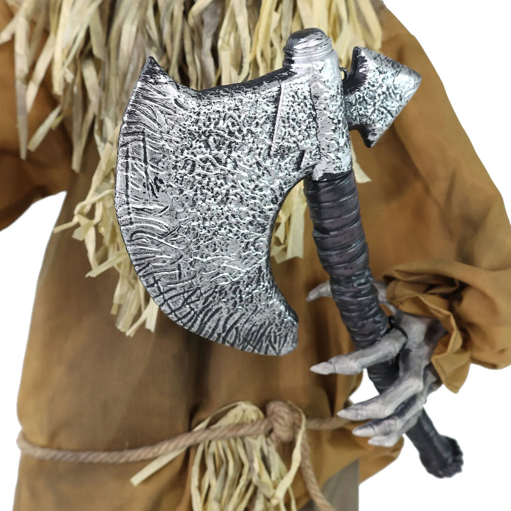 Lifesize Animatronic Haunted Scarecrow with Lights and Sound, Halloween Decoration, HHSCR-7FLSA