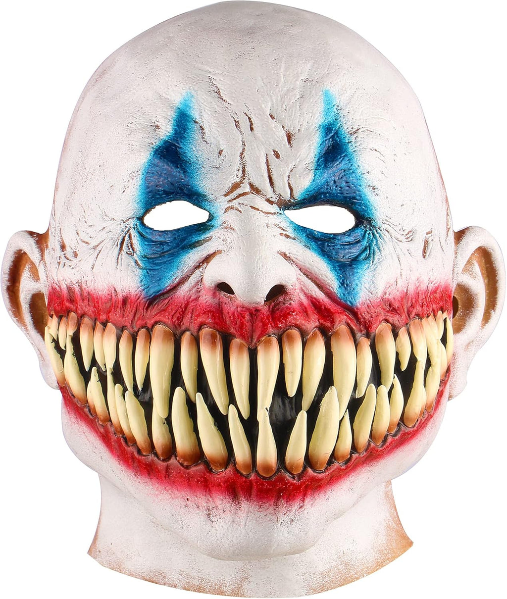 Masquerade Halloween Scary Clown Mask Evil Killer Joker Fang Mask Horror Cosplay